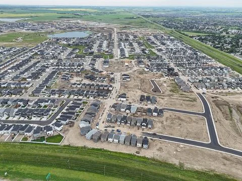 New residential development in Saskatoon, Canada Stock-Fotos