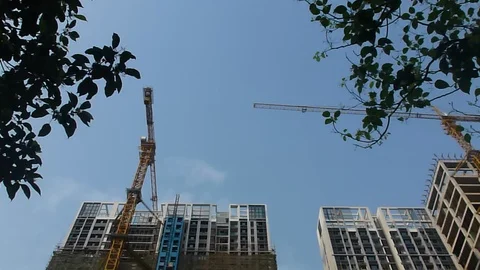 New residential developments Stock Footage 106101789