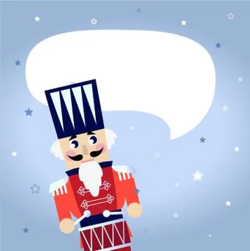 New retro RED Nutcracker Xmas Edition Stock Illustration