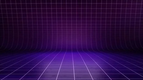  New retro wave virtual background. A TV backdrop Ideal for tech shows, or... Stock Photos
