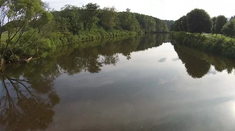 New River Aerial View Stock Footage 53367910