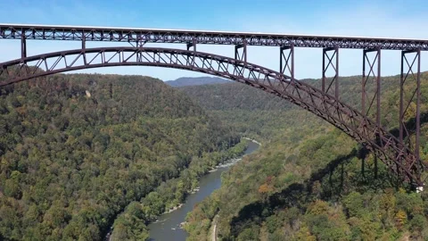New River Bridge Arch 库存影片 141474084