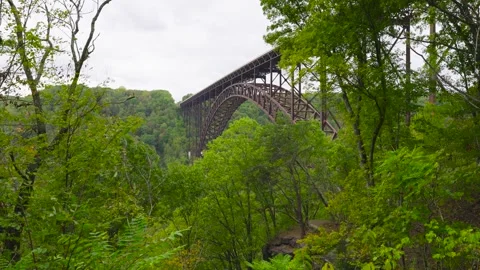 New River Gorge Bridge Stock Footage 305124823
