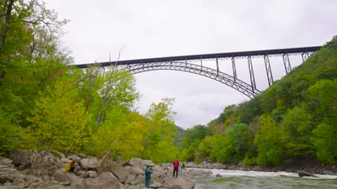 New River Gorge Bridge Stock Footage 305124829