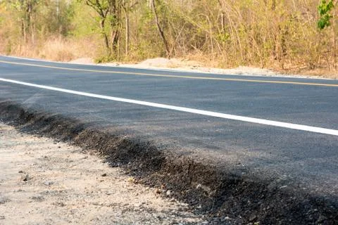 New road in forest Stock Photos