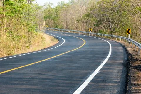 New road in forest Stock Photos