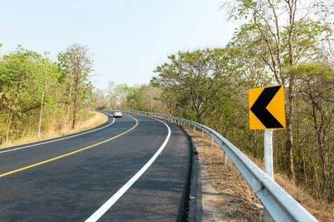 New road in forest Stock-Fotos