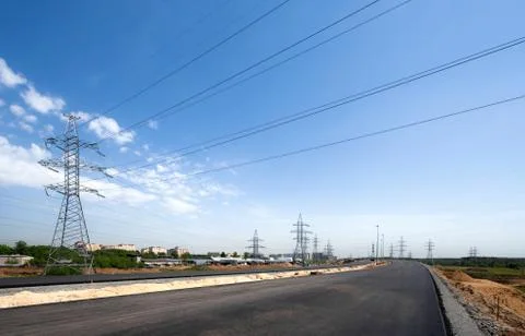 New road Foto stock