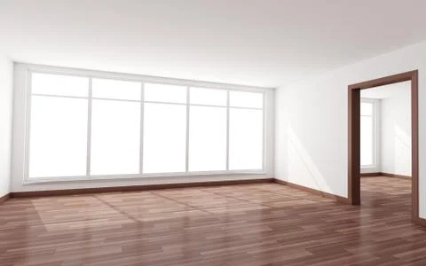 New room empty (done in 3d) Ilustración de archivo