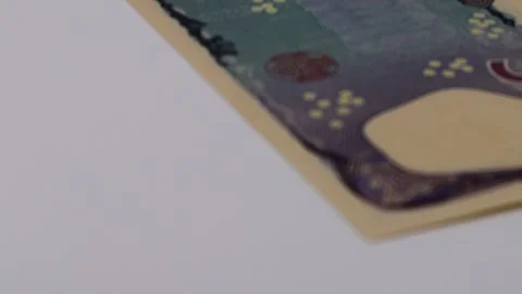 The new rotating 5,000 yen bill Stock Footage 326079248
