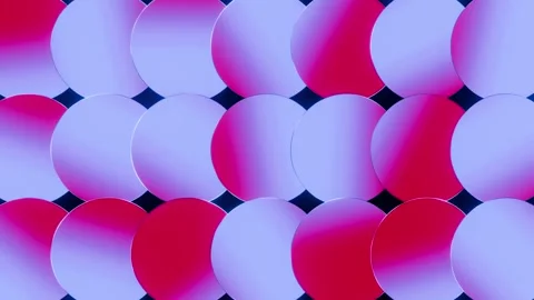 New round background red with blue circles animation VJ loop background0001- 库存影片 339710546