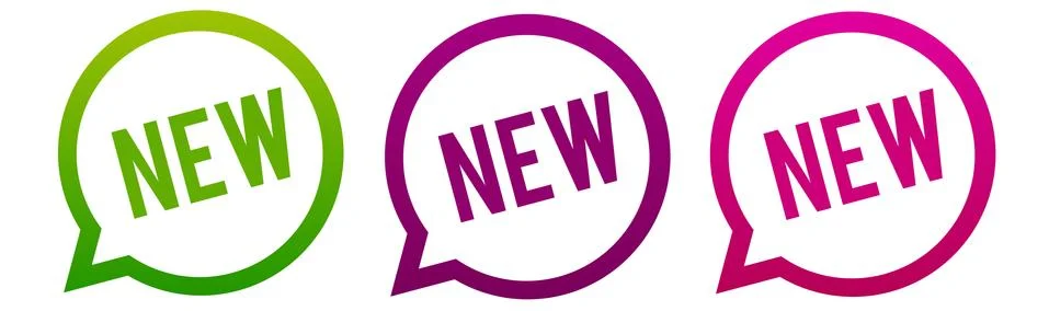 New - Round web Buttons. Circle Eps10 Vector. Stock Illustration