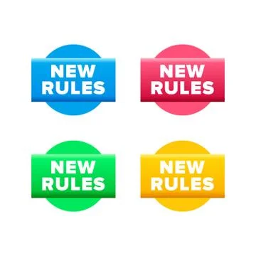 New rules symbol  Stock Illustration