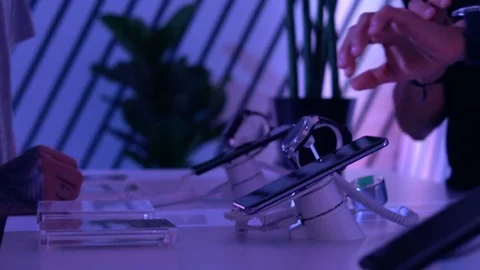 New Samsung Galaxy Smartphone Experience Stock Footage