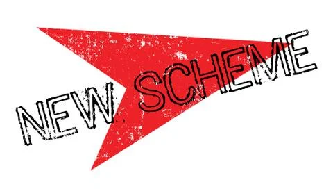 New Scheme rubber stamp Stockillustratie