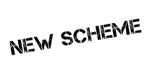 New Scheme rubber stamp Stockillustratie