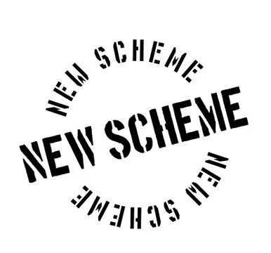 New Scheme rubber stamp Stock Illustration