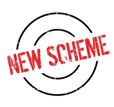 New Scheme rubber stamp イラスト素材