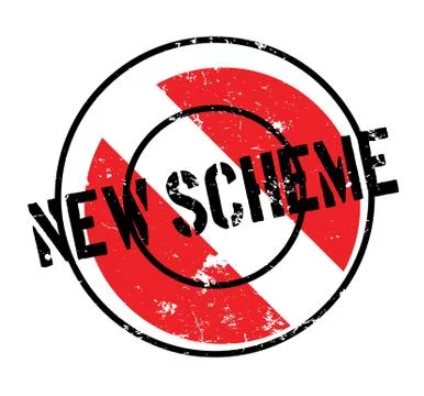 New Scheme rubber stamp Stockillustratie