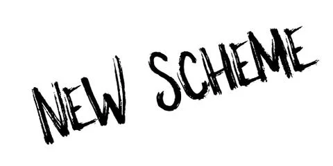 New Scheme rubber stamp Stock Illustration