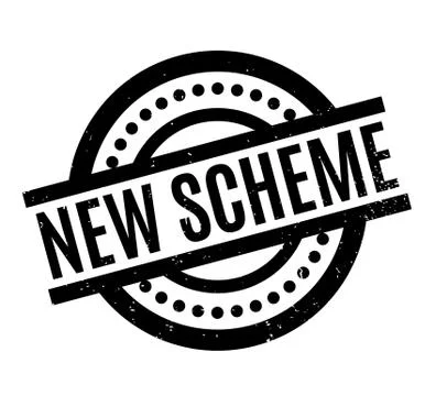 New Scheme rubber stamp Stock Illustration