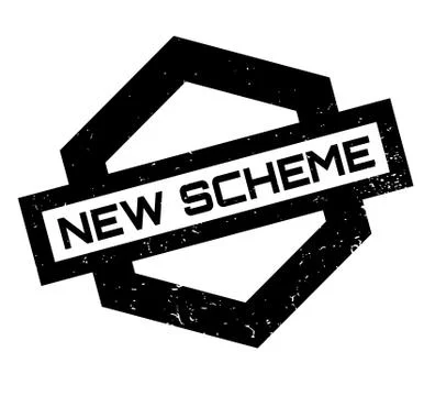 New Scheme rubber stamp Stock Illustration