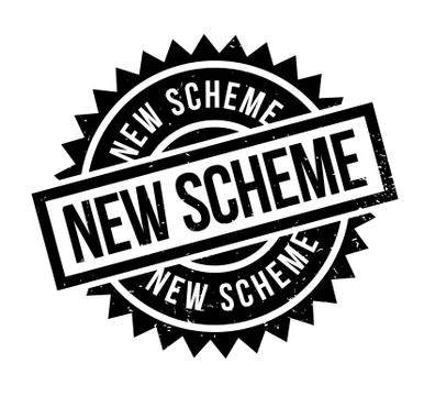 New Scheme rubber stamp Illustrazione stock