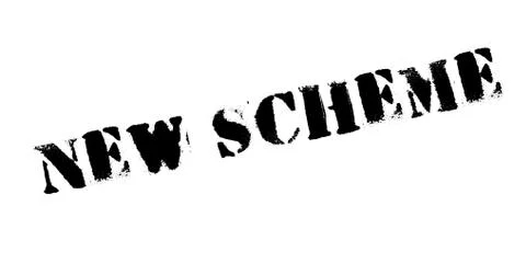 New Scheme rubber stamp Stock Illustration