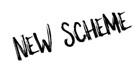 New Scheme rubber stamp Stock Illustration