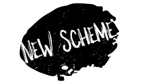 New Scheme rubber stamp Stock Illustration