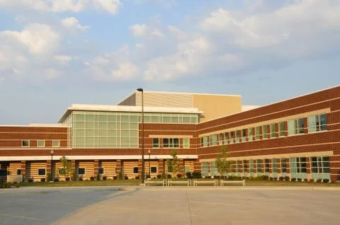 New School Building Stock Photos