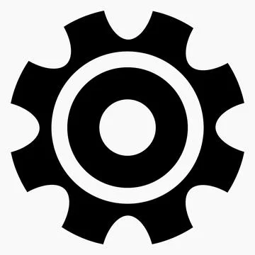 New settings vector icon symbol. 스톡 일러스트