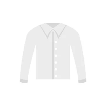New shirt icon flat vector. Uniform clothes Stockillustratie