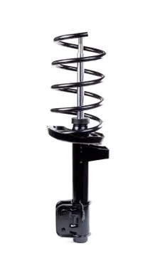 New shock absorber and spring Stock Photos