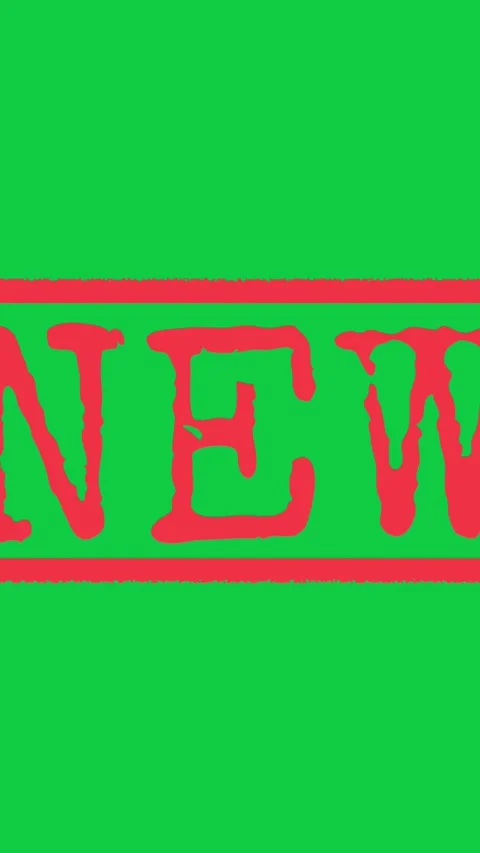 New Signed Stamping Text Animation. Stock Footage 297147539
