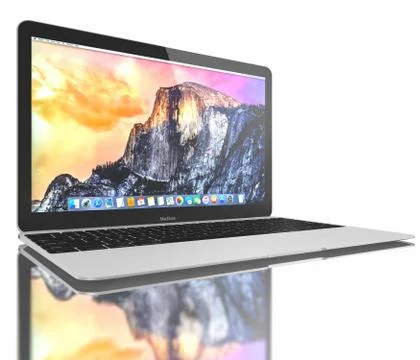 New Silver MacBook Air Stock-Illustration