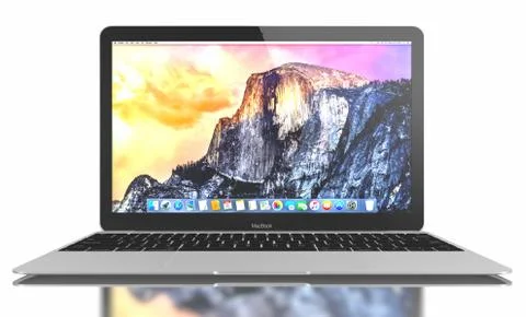 New Silver MacBook Air Stock-Illustration