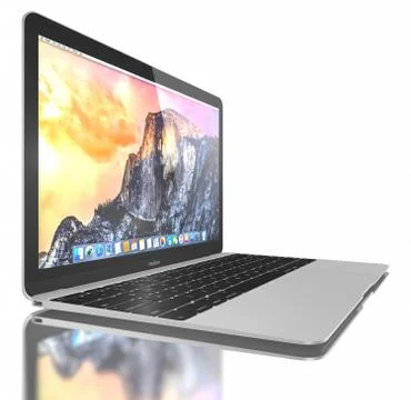 New Silver MacBook Air Stock-Illustration