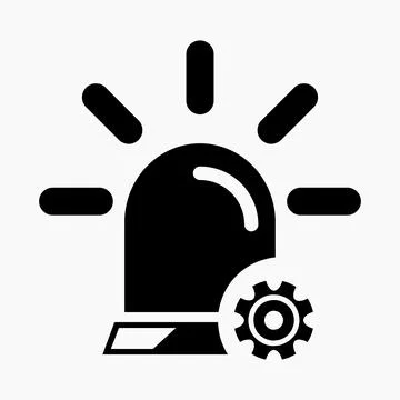 New siren icon symbol vector. Stock Illustration