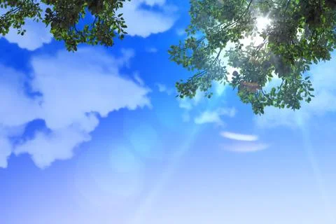 New sky clouds background Illustrazione stock