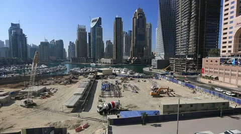 New skyscraper construction zone Video stock 45804394