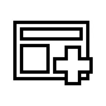 New Slide Presentation Icon Stock Illustration