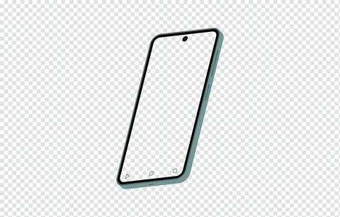 New smartphone mockup on transparent background Stock Illustration
