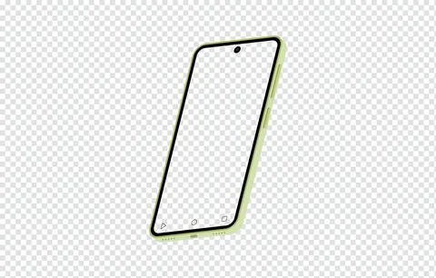 New smartphone mockup on transparent background Stock Illustration