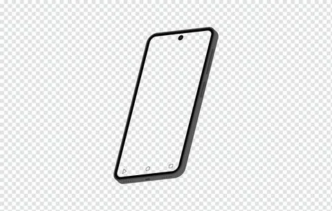 New smartphone mockup on transparent background Stock Illustration