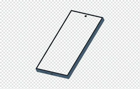 New smartphone mockup on transparent background Stock Illustration