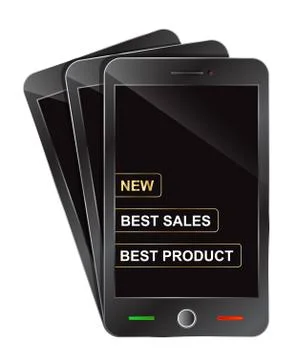 New smartphone specification Stock Illustration