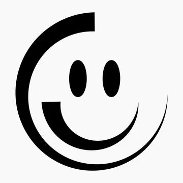 	New Smile Icon Vector. Stock Illustration