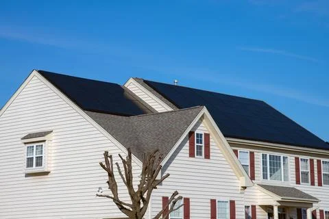 New solar panels Stock Photos