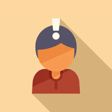 New solution icon flat vector. People design Illustrazione stock